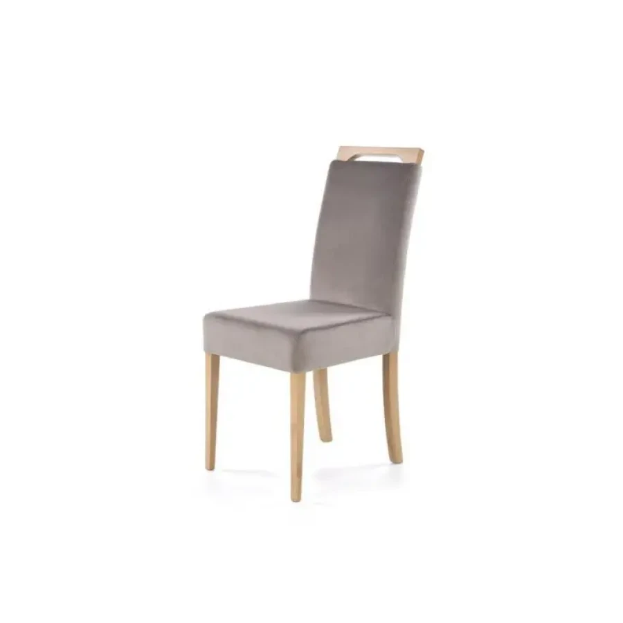 Kuhinjski stol ARION3 je sodoben stol iz kvalitetnih materialov. Ogrodje je iz masivnega lesa bukve, stol je oblazinjen z mehkim sivim blagom. Dimenzije: - D: