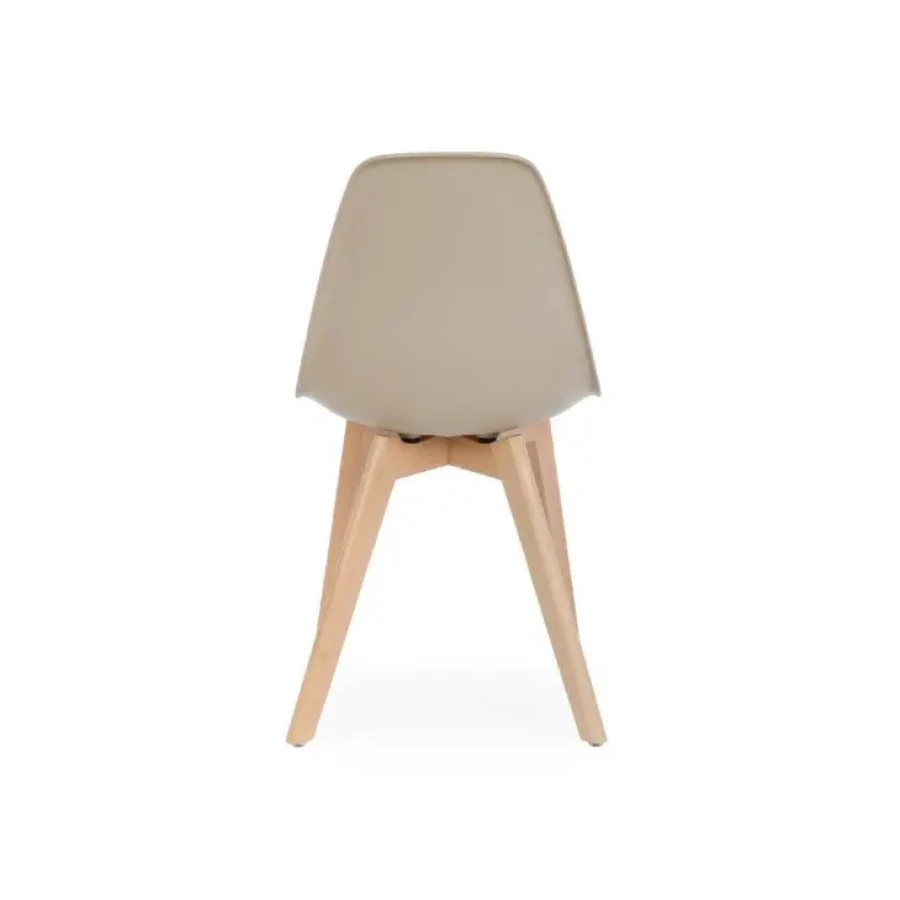 Kuhinjski stol SYSTEM taupe ima bukove noge, sedalni del ter hrbet sta iz plastike. Material: - Bukove noge - Plastični del Barve: - Taupe - Bukev Dimenzije: