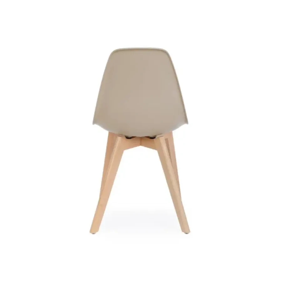 Kuhinjski stol SYSTEM taupe je eleganten kos pohištva, ki bo prinesel svežino v vsak prostor. Sedišče je izdelano iz kakovostnega polipropilena v taupe