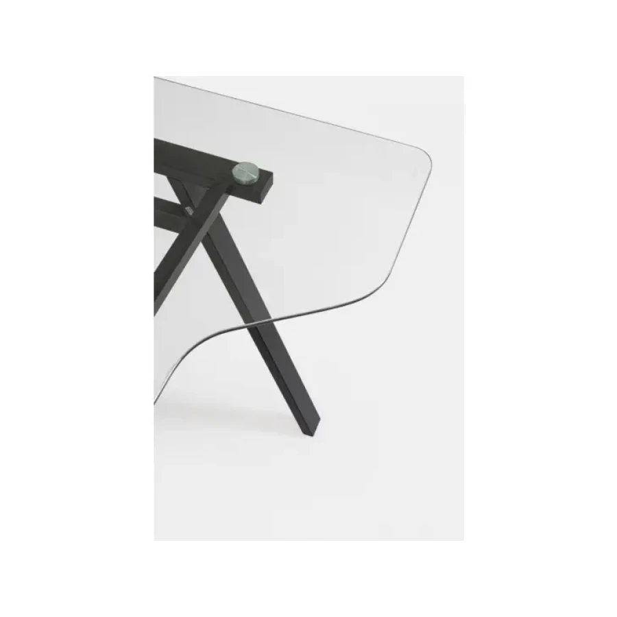 Pisalna miza CHARLIE črna je elegantna pisalna miza, ki je primerna za vsak prostor. Narejena je iz kovinskega okvirja. Mizna plošča je narejena iz