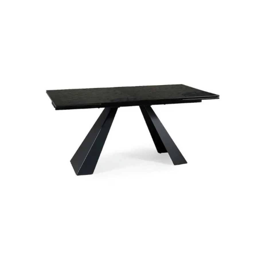 Moderna raztegljiva jedilna miza SALVADOR 3 predstavlja praktičnost in sodobni pristop k ureditvi jedilnega prostora. Mizna plošča je narejena iz kaljenega