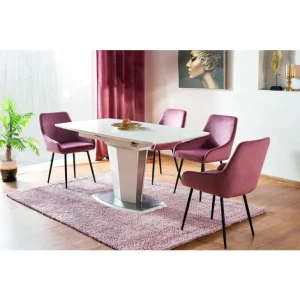 Moderen stol ALBA je zelo kvalitetno narejen, s svojim izgledom bo popestril vsako jedilnico. Dimenzija stola: - V:82 x G:45 x Š:40 cm - višina do sedišča: