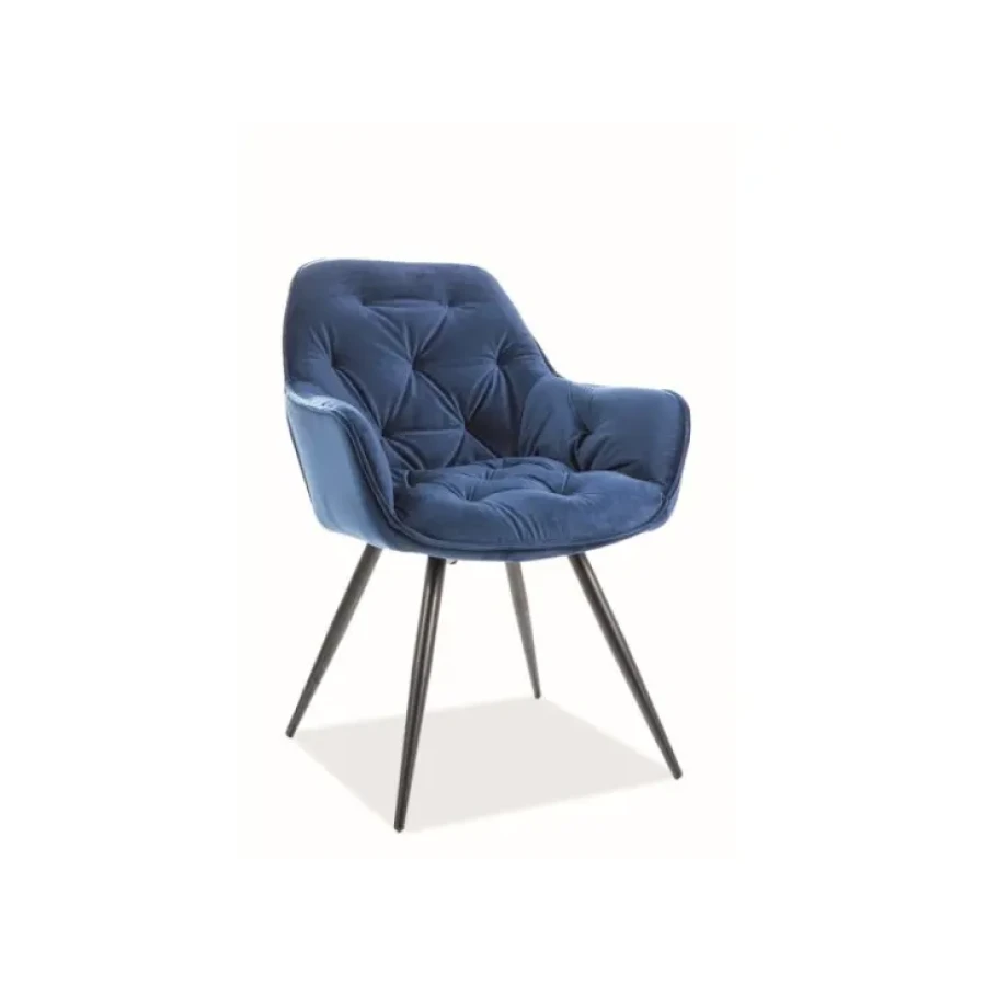 Stol ČILI je moderen stol, kateri združuje udobje in eleganco. Noge so izdelane iz kovine v črni mat barvi, katere dajejo hkrati eleganten ter robusten