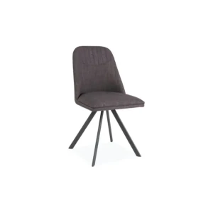 Moderen stol NELI je zelo kvalitetno narejen. Stol je vrtljiv (360 stopinj), z kovinskim okvirjem ter blagom. Barve stola: - siva Materijal: - blago - kovina