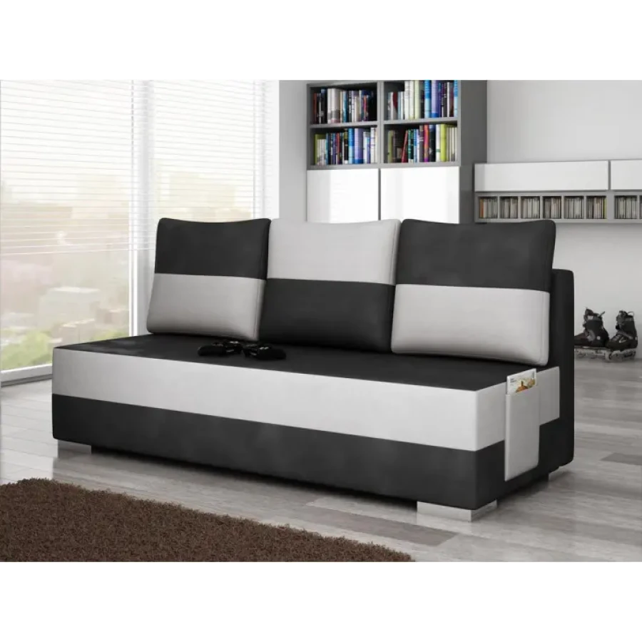 Eleganten trosed ATINA je primeren za vsak prostor. Trosed ima funkcijo ležišča, ter predal za posteljnino, tako,da je primeren za sedenje in počitek.
