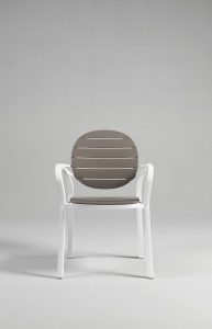 Vrtna garnitura ALLORO 140 + 6x stol PALMA - tortora/bianco - slika 3