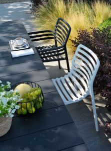 Vrtna garnitura DOGA BIANCO, Rio 140 + 6x stol Doga, bel - slika 2