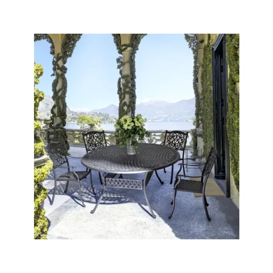 Vrtni stol IVREA antracit je kvaliteten kovinski stol. Odlično se bo podal zaa vašo teraso. Material: - Kovina Barva: - Antracit Dimenzije: širina: 65cm