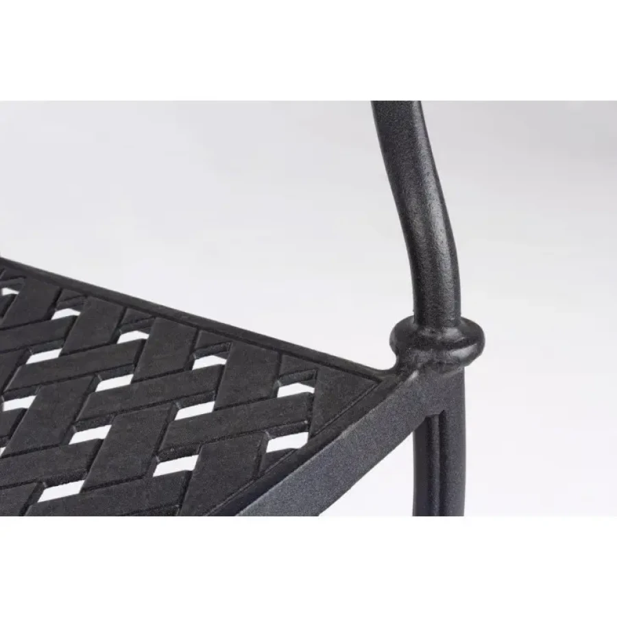 Vrtni stol IVREA antracit je kvaliteten kovinski stol. Odlično se bo podal zaa vašo teraso. Material: - Kovina Barva: - Antracit Dimenzije: širina: 65cm