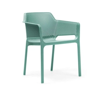 Vrtni stol NET v turkizni Salice barvi. Kvaliteten vrtni stol Net v Salice v moderni turkizno zeleni barvi. Stol proizvaja Italijansko podjetje NARDI, katero