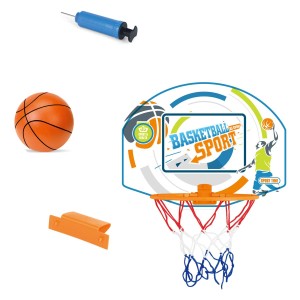 Mini košarkaški set omogoča igro v zaprtih prostorih in na prostem. Spodbuja otroke k razvoju športnih navad in spretnosti.
