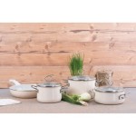 GARNITURA / SET POSODE RIESS 5 DELNA AVORIO - slika 3