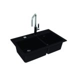 GRANITAL POMIVALNO KORITO ALVEUS ATROX 50, CARBON G91 790X500 MM - slika 2