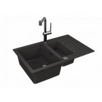 GRANITAL POMIVALNO KORITO ALVEUS CADIT 70, G91 CARBON 790X500 MM - slika 2