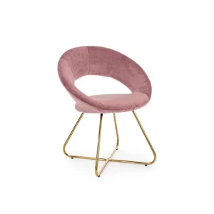 Jedilni stol VANI roza je narejrn iz poliuretanske pene ki je oblečena v poliester, tako da daja občutek žameta. Struktura sedeža ter hrbta sta iz lesa,
