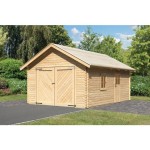 KARIBU LESENA VRTNA HIŠKA GARAŽA 372X309X522 - slika 2