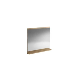 Kopalniško ogledalo MARCELINO 60 ima leseni okvir s poličko. Dimenzije: V: 57 cm x Š: 60 cm x G: 10 cm