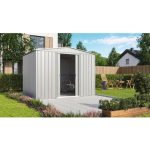 KOVINSKA VRTNA HIŠKA GLOBEL TOWER 108 SREBRNA Š296 X G238 X V203 CM - slika 2