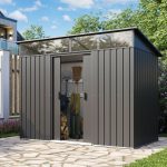 KOVINSKA VRTNA HIŠKA VITAVIA LIEGE 65, MAT ANTRACIT 180X184X139 - slika 5