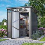 KOVINSKA VRTNA HIŠKA VITAVIA RHEINFELDEN 78 187X190X233 MAT ANTRACIT - slika 6