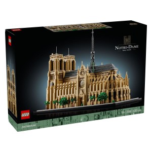 Izjemni komplet za sestavljanje modela LEGO® Notre-Dame.              Zdaj se lahko zatopiš v zgodovino Notre-Dame v Parizu. Vsaka vrečka s kockami te popelje skozi eno od razvojnih faz gotske katedrale