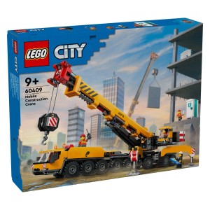 Komplet LEGO® City za navdušence nad gradbenimi vozili. Spodbodi otroško očaranost nad kulskimi gradbenimi vozili z igračo LEGO® City Rumeni gradbeni žerjav (60409) za starost 9+. Impresivni model je opremljen z veliko realističnimi funkcijami. Otroci lahko raztegnejo oporne noge