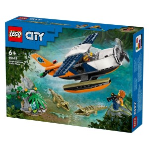 Igralni komplet z džungelsko igračo LEGO® City hidroplan. Preseneti malega pustolovca z igralnim kompletom LEGO® City Hidroplan raziskovalca džungle (60425) za starost 6+