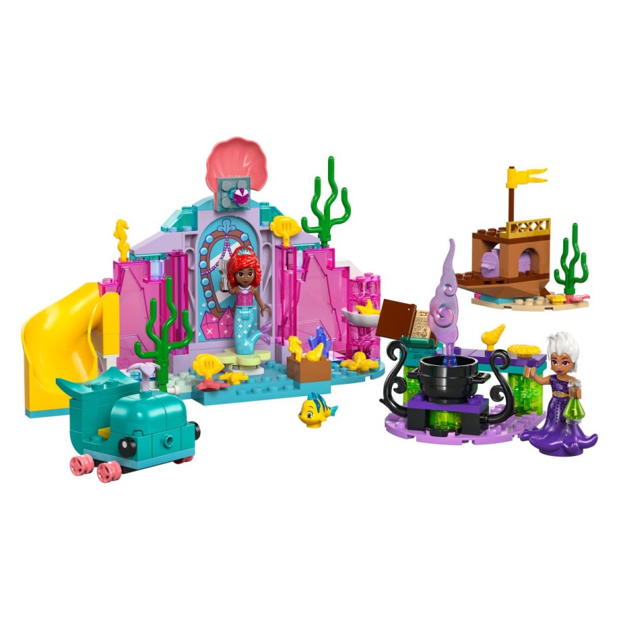 ki se učijo sestavljati z igračo za sestavljanje LEGO® ǀ Disney Princeske: Arielina kristalna votlina (43254)