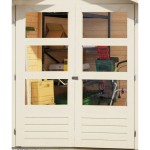 LESENA VRTNA HIŠKA KARIBU ASKOLA 5 ZEMELJSKO SIVA 302X246X211 - slika 4