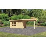 LESENA VRTNA HIŠKA KARIBU BASTRUP 8 3.87X2.2X2.97+3M LES 28MM - slika 4