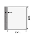 LESENA VRTNA HIŠKA KARIBU BOMLITZ 4 235X243X352 - slika 4