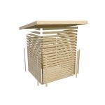 LESENA VRTNA HIŠKA KARIBU JUPITER B 209X214X218 BELI OKVIR - slika 5