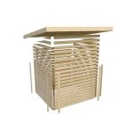 LESENA VRTNA HIŠKA KARIBU MÜHLENTRUP 3 212X404X333 SIVA - slika 8