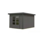 LESENA VRTNA HIŠKA KARIBU PLUTO B 220X271X271, ANTRACIT - slika 4