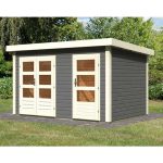 LESENA VRTNA HIŠKA KARIBU SCHÖNBUCH 1 227X366X246 SIVA - slika 2