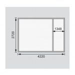 LESENA VRTNA HIŠKA KARIBU SCHÖNBUCH 2 228X426X276 BARVA LESA - slika 9