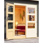 LESENA VRTNA HIŠKA KARIBU SCHÖNBUCH 2 228X426X276 SIVA - slika 5