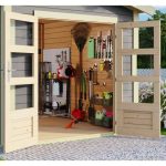 LESENA VRTNA HIŠKA KARIBU THERES 3 242X244X244, SIVA - slika 4