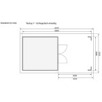 LESENA VRTNA HIŠKA KARIBU THERES 7 S TERASO 300X250X300+320 LES 28MM - slika 5
