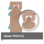 LESENA VRTNA HIŠKA KARIBU THERES 7 S TERASO 300X250X300+320 SIV 28MM - slika 6