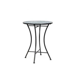 Miza SAMOS je majhna, okrogla miza, ki popestri vsak prostor. Narejena je iz kovine in ima keramično mizno ploščo. Dimenzije: širina: Ø60cm višina: 75hcm