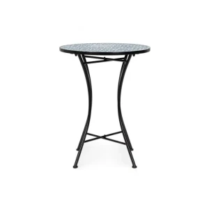 Miza SAMOS je majhna, okrogla miza, ki popestri vsak prostor. Narejena je iz kovine in ima keramično mizno ploščo. Dimenzije: širina: Ø60cm višina: 75hcm