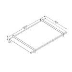 NADSTREŠEK NAD VRATI PALRAM, CANOPY NANCY 1500, / ANTRACIT - slika 3