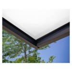 NADSTREŠEK NAD VRATI PALRAM, CANOPY SOPHIA 2150 SIVO - BELA OPAL - slika 4