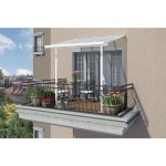 NADSTREŠEK ZA TERASO PALRAM SIERRA, BELA/TRANSPARENT 2,3X2,3M - slika 3