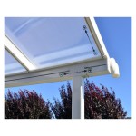 NADSTREŠEK ZA TERASO PALRAM SIERRA, BELA/TRANSPARENT 2,3X2,3M - slika 6