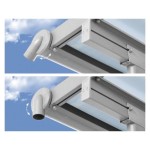 NADSTREŠEK ZA TERASO PALRAM SIERRA, BELA/TRANSPARENT 2,3X2,3M - slika 9