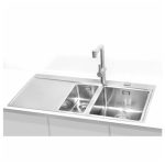 NERJAVNO POMIVALNO KORITO ALVEUS PURE 60, DESNI, SATIN 980X525 MM - slika 2