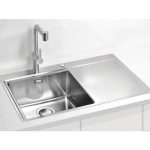 NERJAVNO POMIVALNO KORITO ALVEUS PURE UP 40, SATIN 790X525 MM, LEVI - slika 2