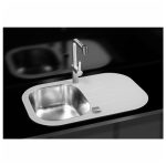 STEKLENO POMIVALNO KORITO ALVEUS WAVE 20, BELA 760X500MM - slika 2